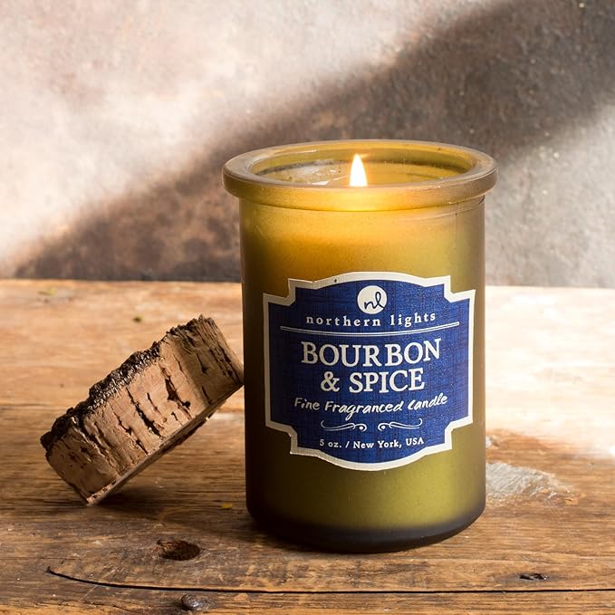 Northern Lights Candles - Spirit Jar Candles - Bourbon & Spice - 52613