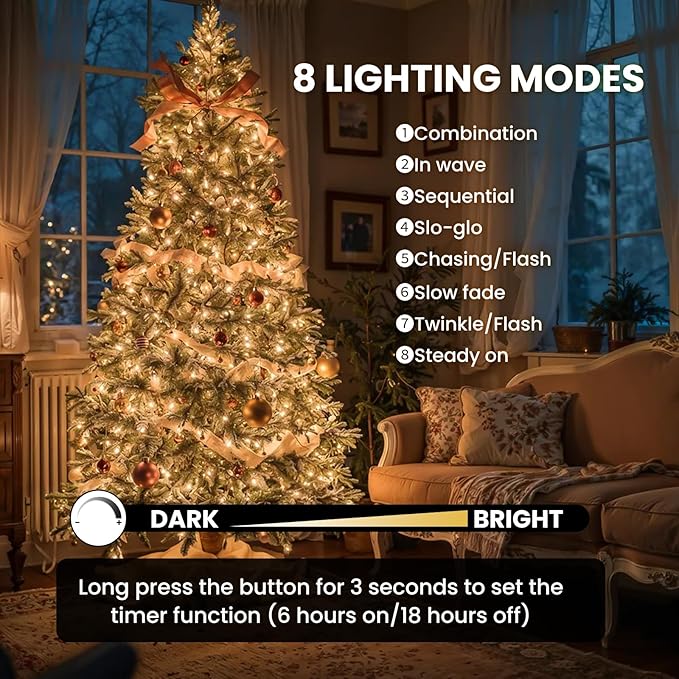 Dailyart Fairy Lights Plug in, 1000 Led Fairy Lights with Remote 75Ft Super Long Warm with Timer Small Twinkle Light Waterproof String Light for Bedroom Outdoor Indoor,Gold Wire