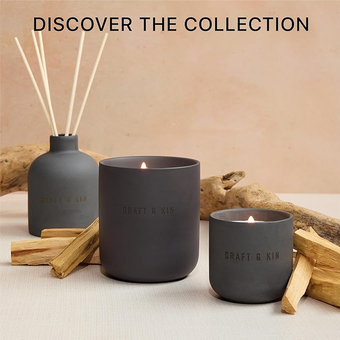Earthenware Soy Candle in Santal Woods by Craft & Kin