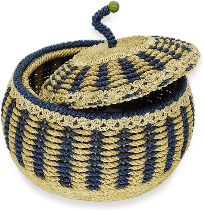 Zenpeace Wicker Basket, Suitable For Hand-Woven Basket In Bedrooms, Kitchens, Bathrooms and Living Rooms, for Organizing and Decorating Projects, Storage Clothes and Various Items, Bread and Keys