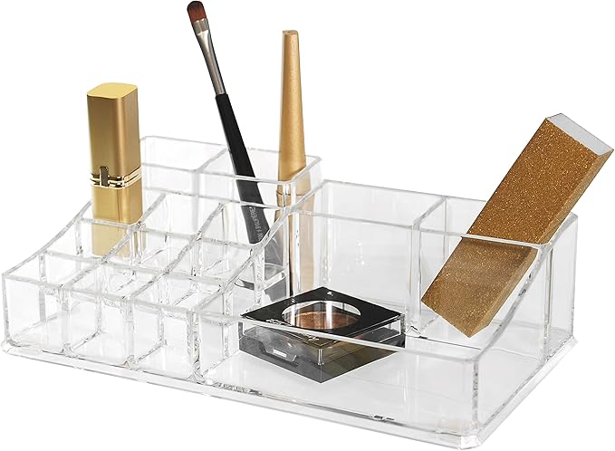 kieragrace Cosmetic Makeup and Jewelry Organizer, 14 Compartments