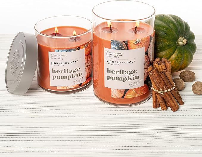 Signature Soy Lidded Heritage Pumpkin Scented Candle Extra Large Jar