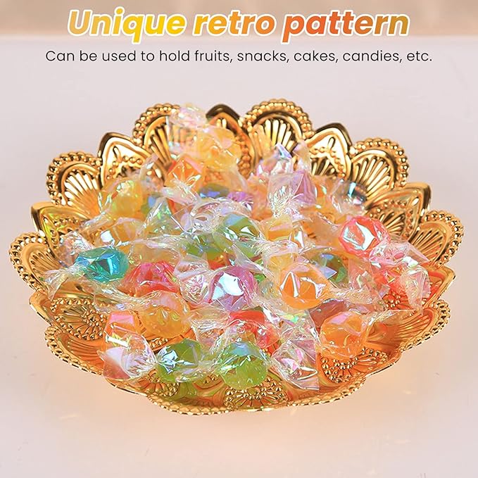 Jewelry And Make Up Organizer Vintage Decorative Tray Dessert Plate Jewelry Dish Snack Tray Key Bowls For Tableware Bar Cafe
