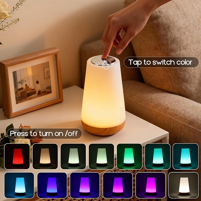 cambk Shower Waterproof Lamp for Bathroom, Rechargeable Mood Light for Inside Shower with Color Changing & Dimmable Brightness, Wireless Ambient Night Bath Lighting