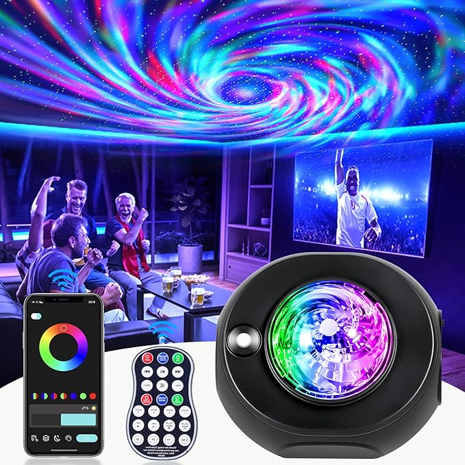 Star Projector Galaxy Light, Galaxy Projector for Bedroom with APP Remote Control, Timer - Night Light Projector for Kid Adult Aurora Light Projector Decorations Wedding Club Decor