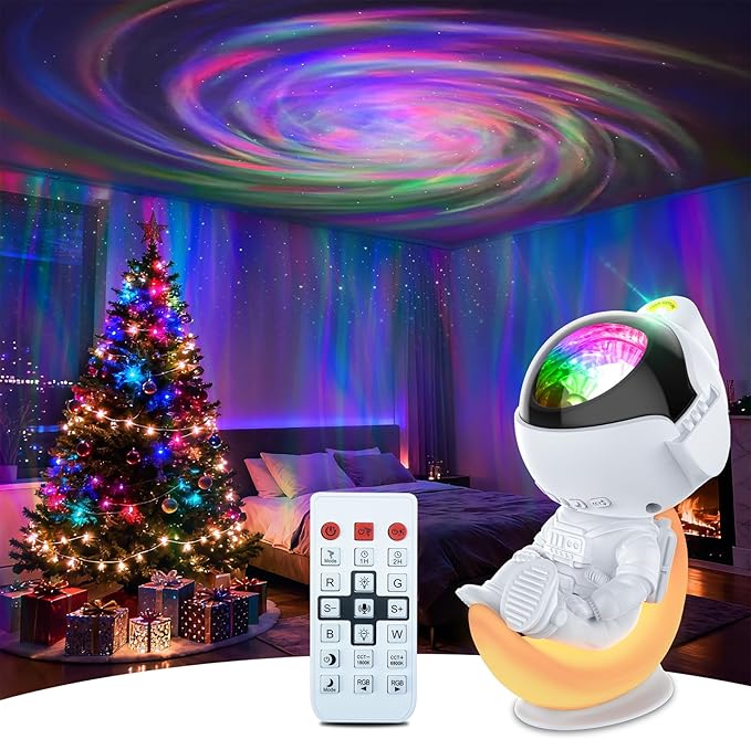Rossetta Astronaut Galaxy Projector, Star Lights for Bedroom, Night Light Projectors with Timer and Remote, Kids Adults Room Decor Aesthetic, Gifts for Christmas, Birthdays