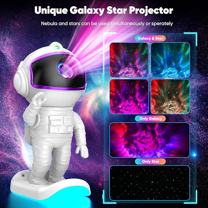Star Projector, Galaxy Projector for Bedroom, Night Light with Timer and Remote Control, Gift for Kids Adults for Birthdays, Christmas