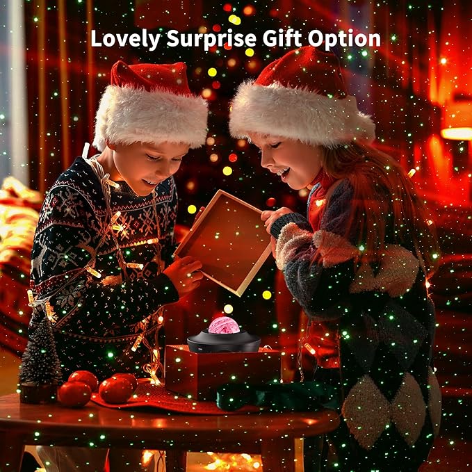 itayak Northern Lights Projector, Aurora Star Galaxy Projector Night Light for Bedroom/Ceiling/Party with Bluetooth Speaker, Soothing Mood Northern Light Lamp for Kids, Adults, Gift Idea
