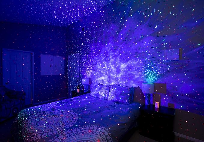 BlissLights BlissBulb - Laser Star Projector, Galaxy Lighting for Party, Holidays, Night Lights, Patios (Indoor/Outdoor, Standard E26 Base) - Green