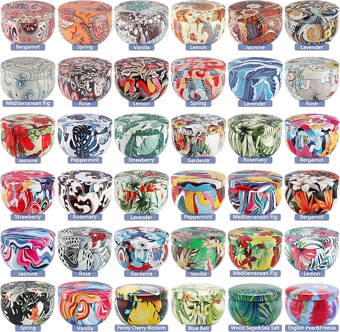 WPONSZU Set 36Pack Scented Candles,Candvent Calendar 2025,Gifts Soy Wax Travel Tin Jar Candles for Home 2.5 OZ jar Candles for Mom for Christmas, Birthday, Thanksgiving, Mother's Day