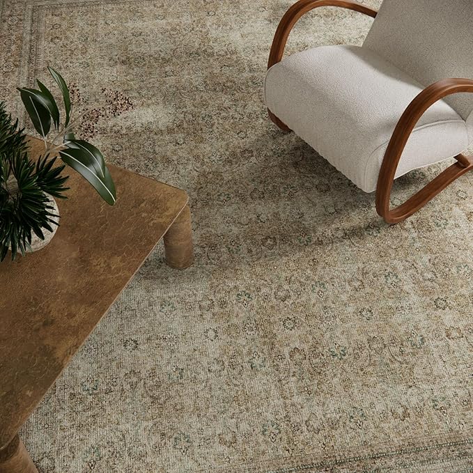 10x12 Area Rugs for Living room: Bedroom Rug Washable Vintage Stain Resistant Non Slip Low Pile Soft Lightweight Large Area Rug for Dining Room Under Table Kitchen Nursery Farmhouse Home Office