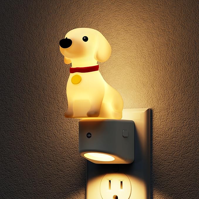 L LOHAS LED Night Light for Kids,3D Cute Puppy Night Lights,Dachshund with Dusk to Dawn Sensor, RGB+Soft White 3000K,Dog Night Light,Birthday Gift Nightlight for Kids, Room Decor