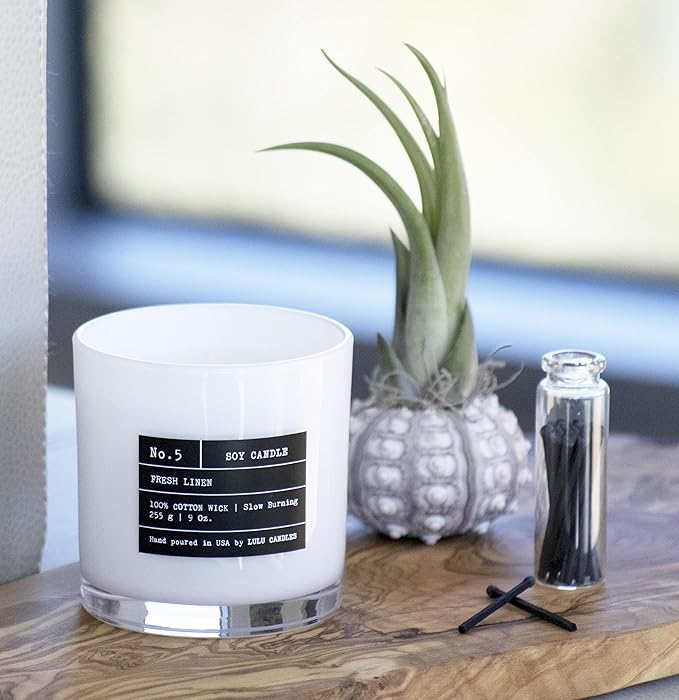 Lulu Candles | Amber, Rose & Sheer Musk II | Luxury Scented Soy Jar Candle | Hand Poured in The USA | Highly Scented & Long Lasting- 9 Oz. 2 Pack