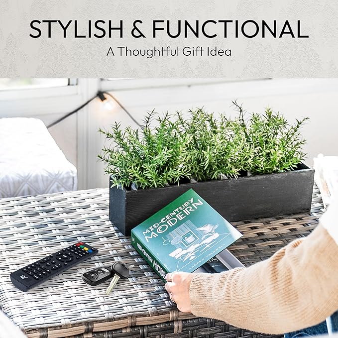 Decorative Books | Green 10 Book Set with 3 Sizes | Preassembled with Hidden Storage | Perfectly Stackable for Easy Home Staging | Book Decor to Elevate Your Space | Home Decor Made Simple!