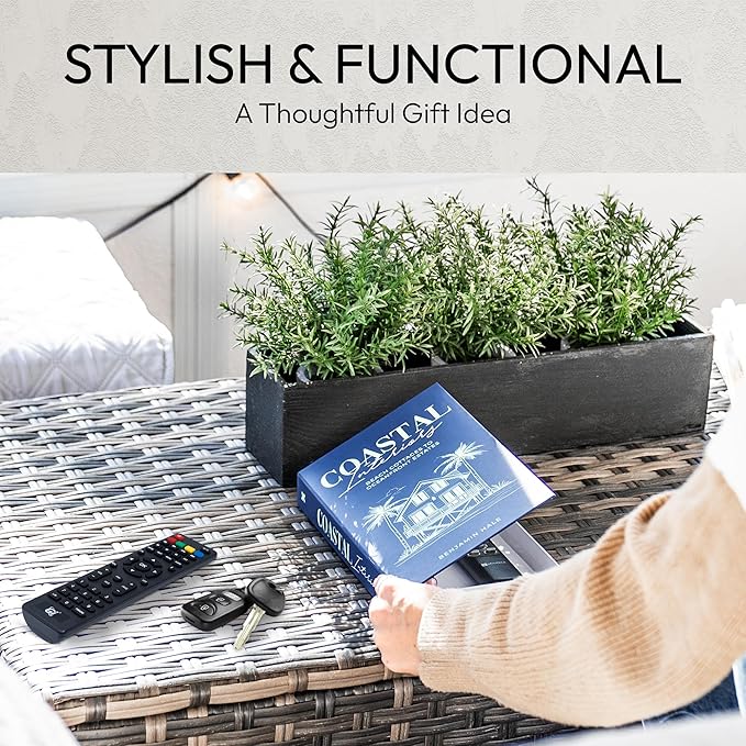 Decorative Books | Blue 10 Book Set with 3 Sizes | Preassembled with Hidden Storage | Perfectly Stackable for Easy Home Staging | Book Decor to Elevate Your Space | Home Decor Made Simple!