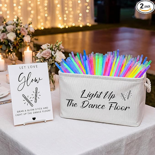 AceOrbit Rustic Wedding Gifts Storage Basket with Handle