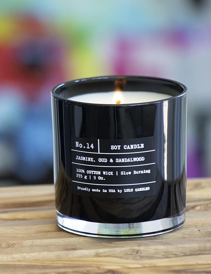 Lulu Candles | Tuberose & Gardenia | Luxury Scented Soy Jar Candle | Hand Poured in The USA | Highly Scented & Long Lasting (9 Oz.)