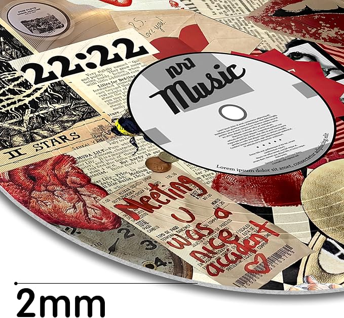 TracyArt Hippie Decor, Posters for Room Aesthetic - Y2K Decorations, Record Decor, 4 Pcs 12"