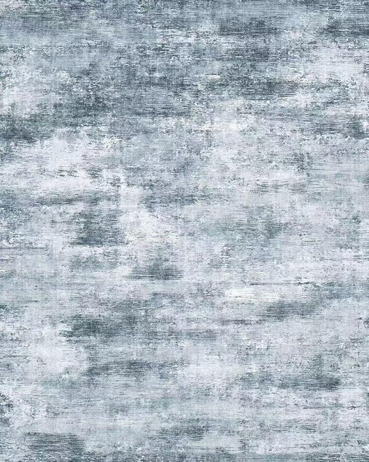 10x14 Area Rug Living Room – Washable Large Neutral Modern Abstract Soft Low Pile Non-Slip Thin Carpet for Bedroom, Dining Room, Home Office (Misty Blue Gray)