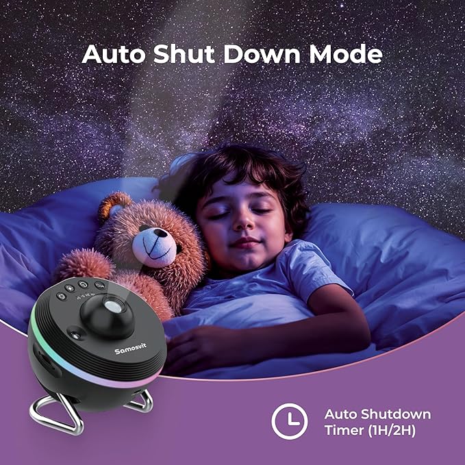 4K Home Planetarium Galaxy Projector for Bedroom - Nightlight for Kids Room– Star Lights for Bedroom - Meteor Effect Ceiling Lights Projector with 7 Thematic Nebula - Gift for Kids Adult