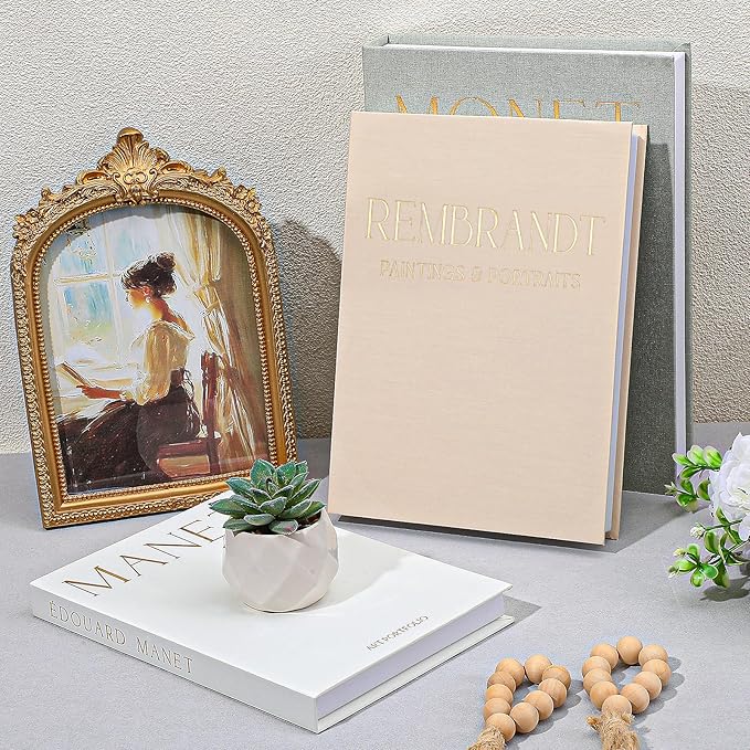 Set of 3 Decorative Books for Home Decor Aesthetic, Faux Linen Books for Decoration, Decorative Books With Storage, Magnetic Closure Linen Fake Book Boxes for Coffee Table, Shelf, Mantel