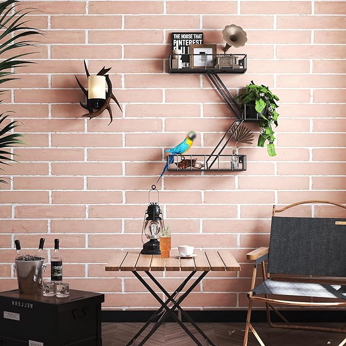 Fire Escape Shelf - 3 Tier Metal Black Fire Escape Wall Shelves with Baskets, New York Action Figurine Display Shelf, Unique Rustic Floating Decorative Wall Shelves for Any Room