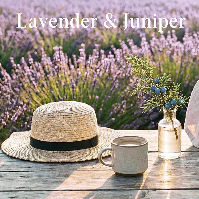 Homsolver Soothing Lavender Scented Candle, Natural Soy Candles with 50+ Hour Burn, Soft Juniper Lavender Fragrance Gift for Women, Men Friends, Everyday Use, Comfortable Spaces (Boutique Gifts Size)
