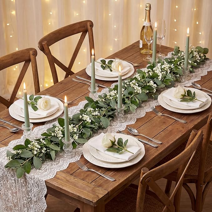 20 Pcs Glass Taper Candle Holders - Romadedi Clear Small Candlestick Holder Bulk, Thicker Glass Candle Sticks Set for Wedding Christmas Party Dining Table Table Centerpiece Decor