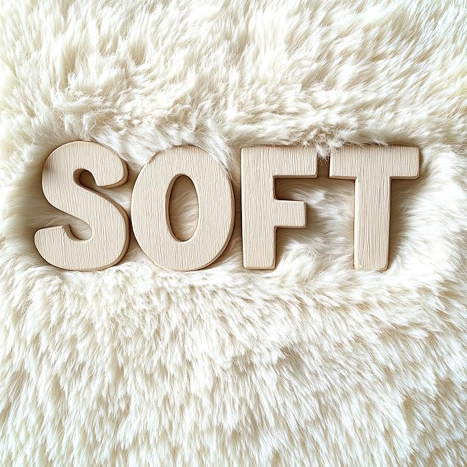 OLANLY 6x8 Machine Washable Large Area Rugs for Living Room, Bedroom, Soft Fluffy Shaggy Bedside Rug, Indoor Floor Carpet for Kids Girls and Boys, Dorms, Nursery, Home Decor Aesthetic, Ivory