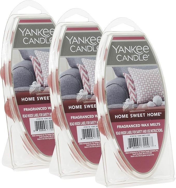 Yankee Candle Home Sweet Home Wax Melts Ideal for Use in All Wax Warmers Perfect for DIY Candle Making,6 Count (Pack of 36)