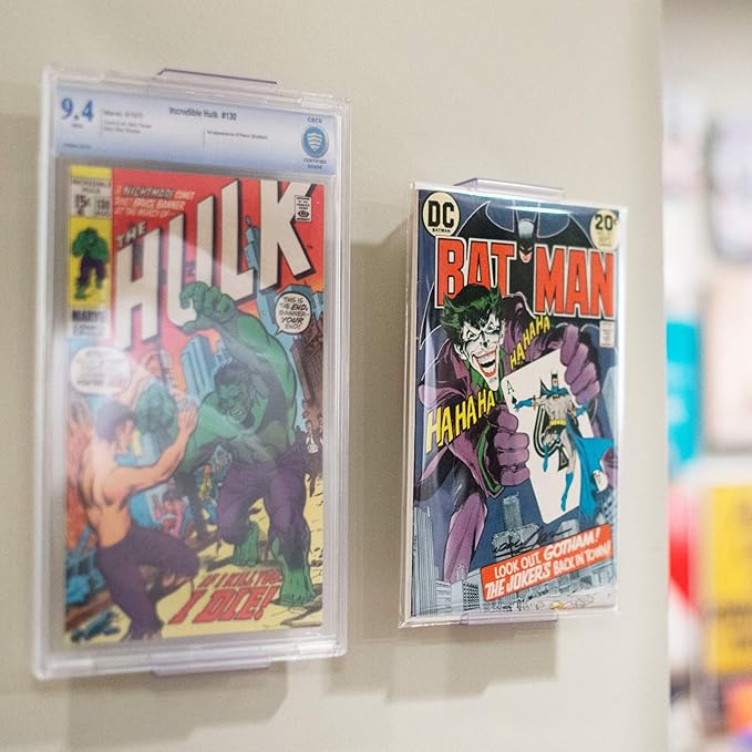 CollectorMount Comic Mount 1 Pack, Comic Book Shelf Stand or Wall Mount Display, Invisible and Adjustable