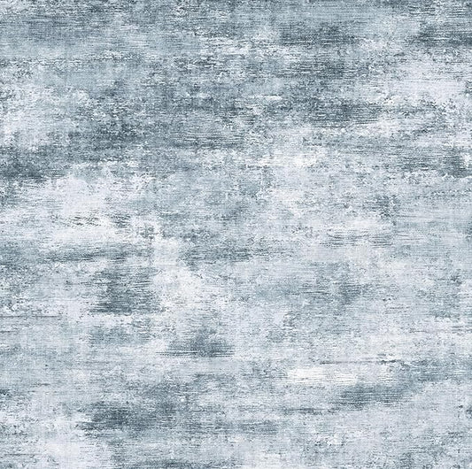 10x10 ft Square Living Room Rug – Washable Modern Abstract Area Rug for Bedroom, Dining Room, Playroom – Neutral Non-Slip Low-Pile Thin Indoor Carpet (Misty Blue Gray)